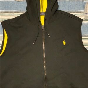 Polo hoodie vest